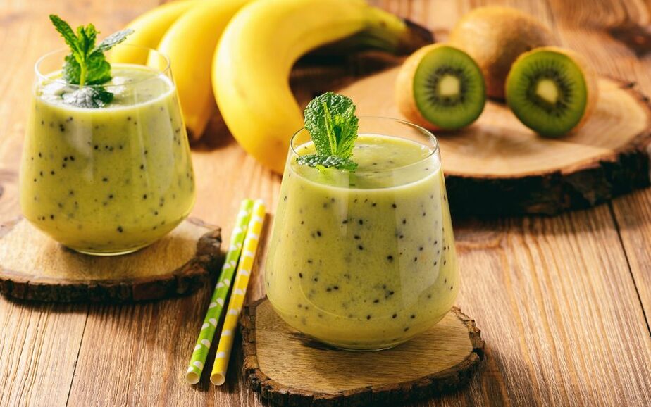 smoothies au kiwi et à la banane pour perdre du poids